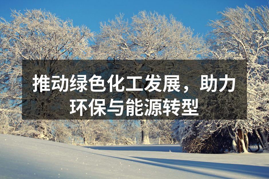 推动绿色化工发展，助力环保与能源转型